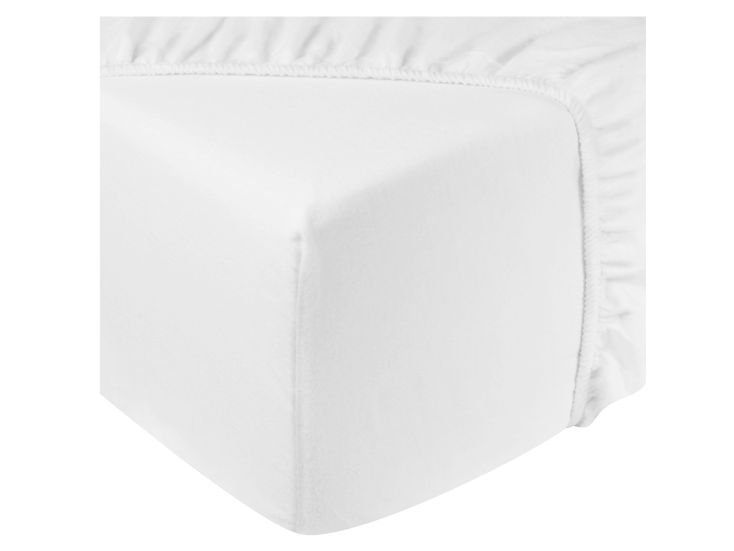 DoubleDry Jersey 180 x 200 cm hoeslaken - White