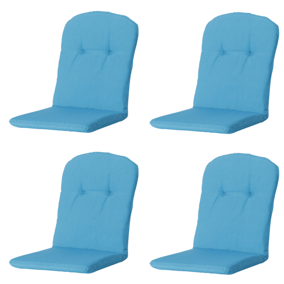 Madison Panama aqua Kuipstoelkussen - Set van 4