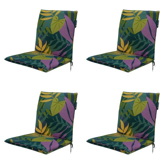 Madison Iven green Stapelstoelkussen - Set van 4