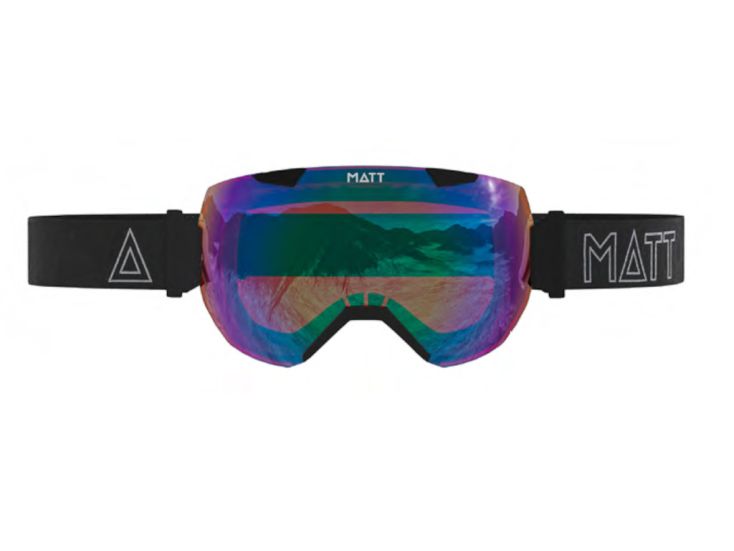 MATT Synchro skibril - Black/Light Blue