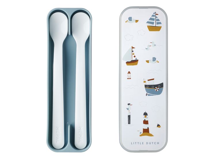 Mepal Mio Little dutch set van 2 babylepels - Sailors Bay