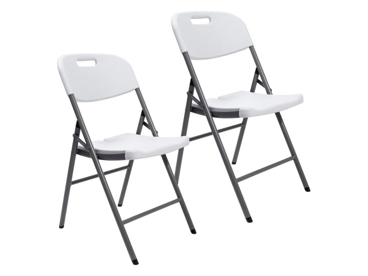 Skandika Masi set van 2 klapstoelen - White