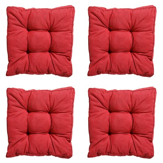Madison Panama brick red Zitkussen - Set van 4