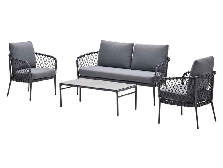 Garden Impressions Tropea 4-delige loungeset - carbon black