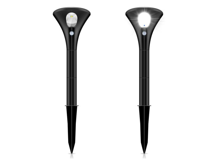 FlinQ Spike Solar lamp met sensor - Set van 2