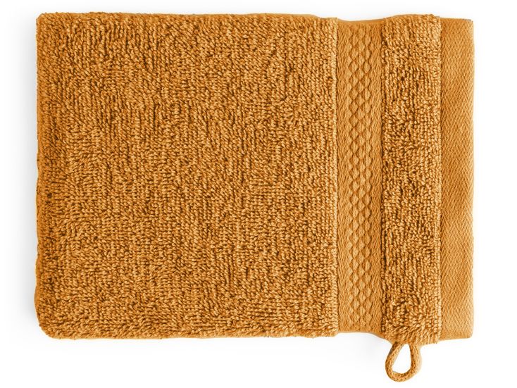 DoubleDry Hotel 16 x 21 cm set van 6 washandjes - oker geel