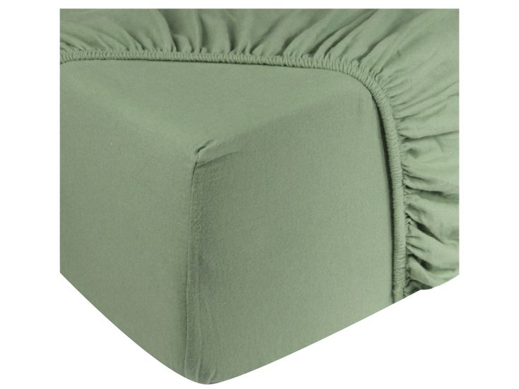 DoubleDry Jersey 180 x 200 cm hoeslaken - Old Green