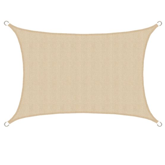 AMANKA 3 x 2 HDPE schaduwdoek - Beige