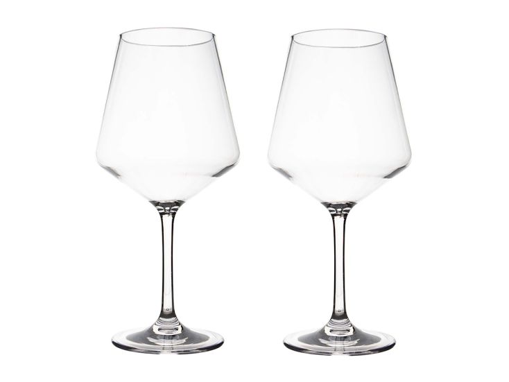 Gimex Solid Line 465 ml set van 2 rode wijnglazen