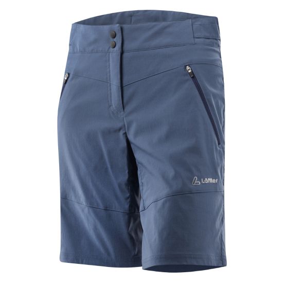 Loeffler EVO-E CSL Vintigo blauwe korte damesfietsbroek