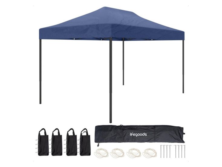 LifeGoods 3x4.5 m partytent  - Dark Blue