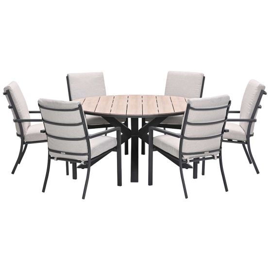 Garden Impressions Senja - Tulli - desert sand Ø148x75cm tuinset