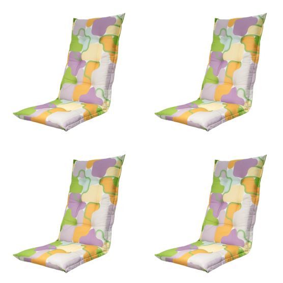 Madison Grafi lila Tuinstoelkussen - Set van 4