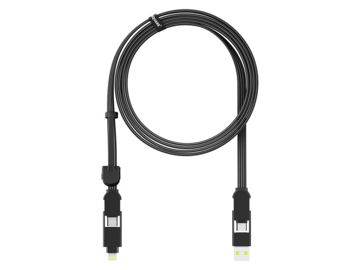 inCharge XL 2 meter oplaadkabel - Black