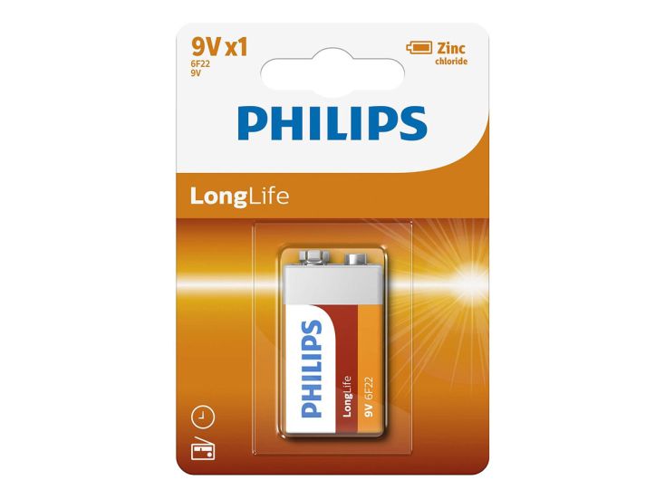 Philips LongLife 9V batterij