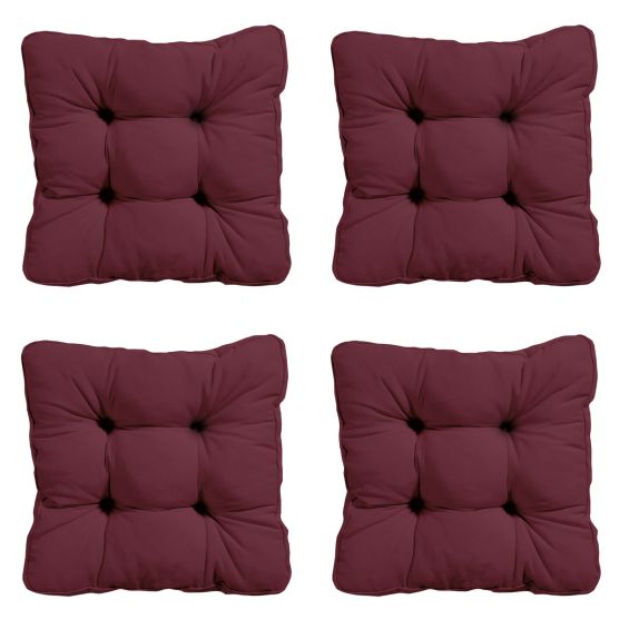 Madison Panama bordeaux Zitkussen - Set van 4