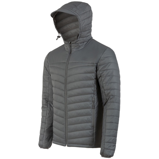 Highlander Lewis Insulated Tecloft grijze heren jas
