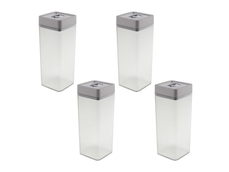 Sunware Sigma home 1,4 liter set van 4 voorraadbussen - Grey