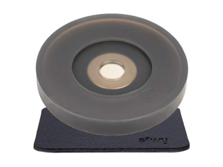 Silwy steelglas magnetische condoom met pad - Black