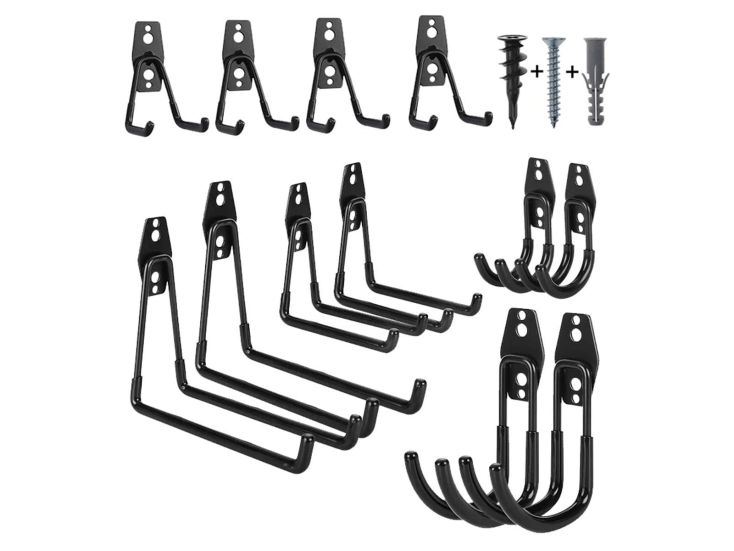 JAP set van 12 ophanghaken - Black