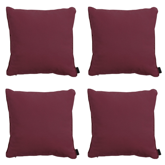 Madison Panama bordeaux Sierkussen - Set van 4