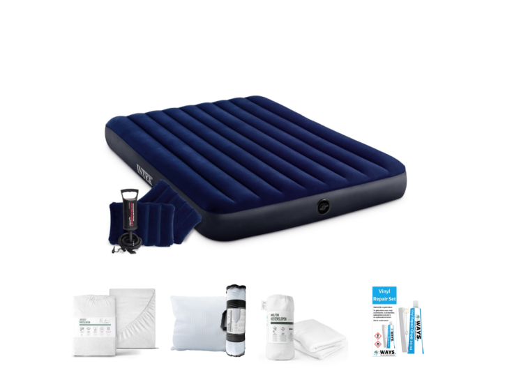 Intex Classic Downy 203 x 152 cm Luchtbedset - 5-delig