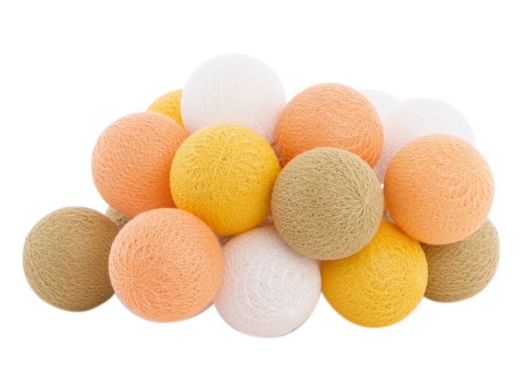 Cotton Ball Lights Outdoor starter kit lichtslinger - Naranja
