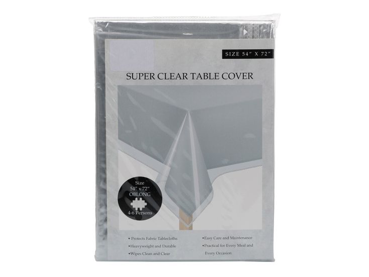 Excellent Houseware transparant tafelkleed - 130 x 180 cm