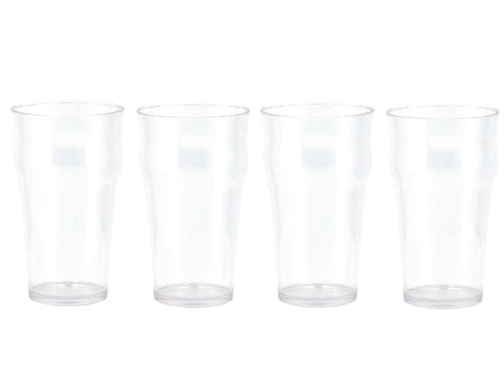Travellife Feria clear bierglas - Set van 4