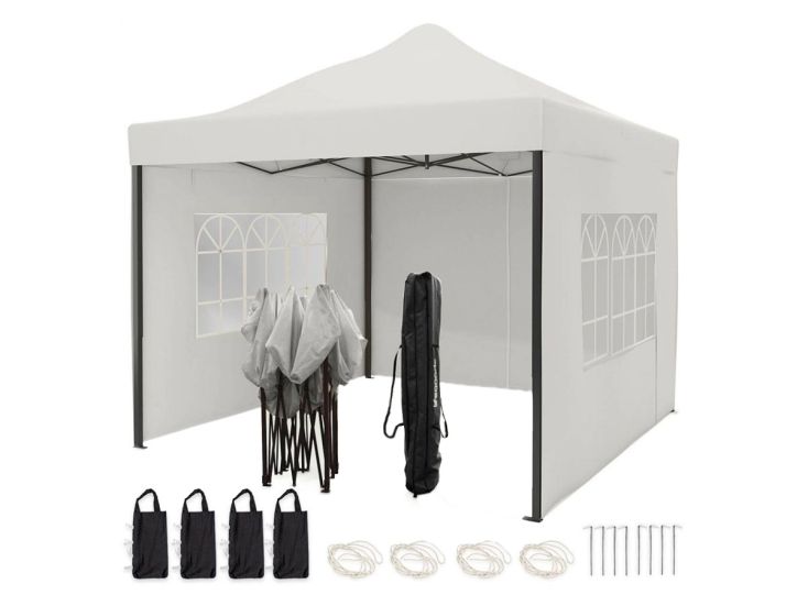 LifeGoods 3 x 3 meter partytent met zijwanden - White