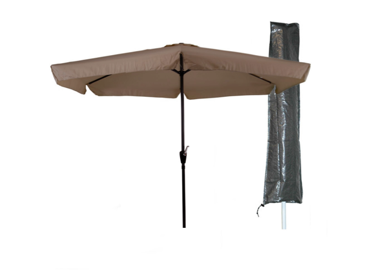 CUHOC Ø3m parasol ecru met Basic parasolhoes