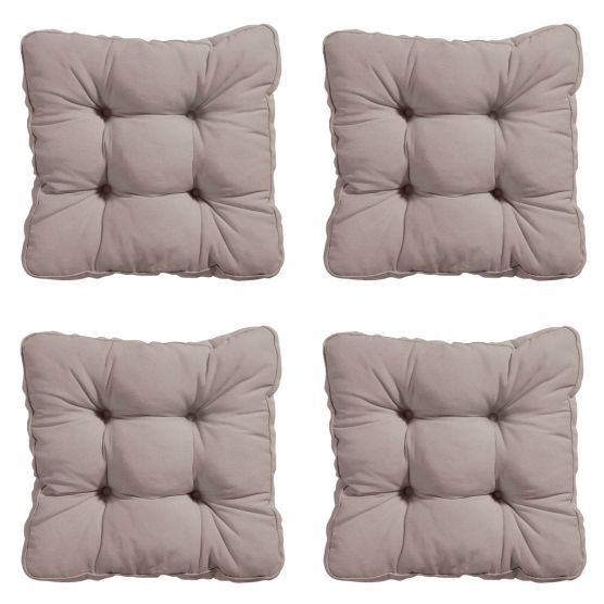 Madison Panama jute Zitkussen - Set van 4