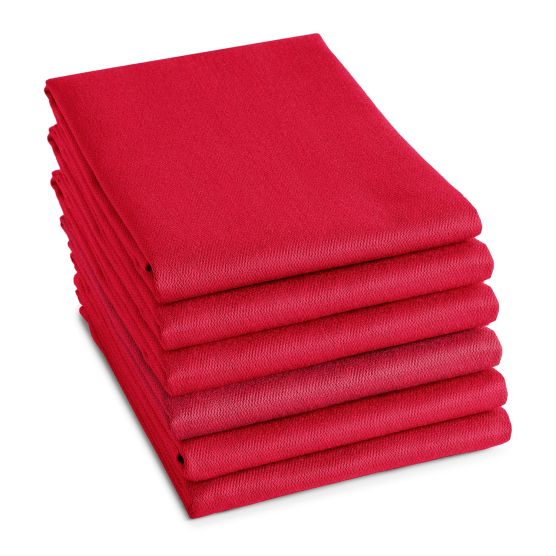 DDDDD Logo 60 x 65 cm set van 6 theedoeken - Red