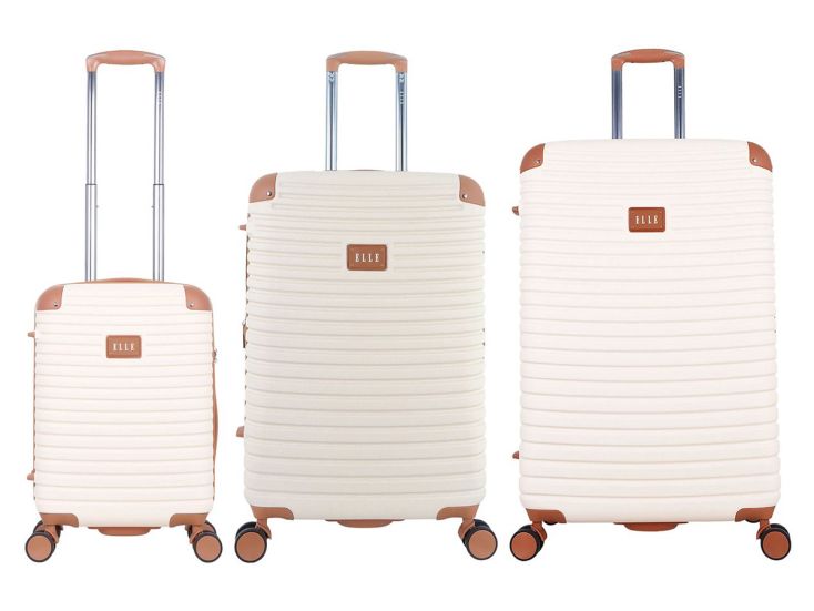 ELLE Glam 57/67/77 cm Reiskofferset - Cream