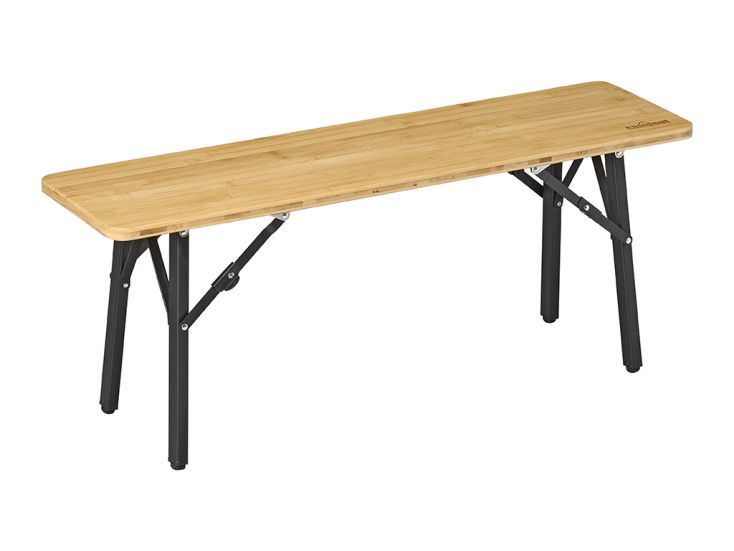 Campout 100 x 27 cm bamboe campingbank - Set van 2