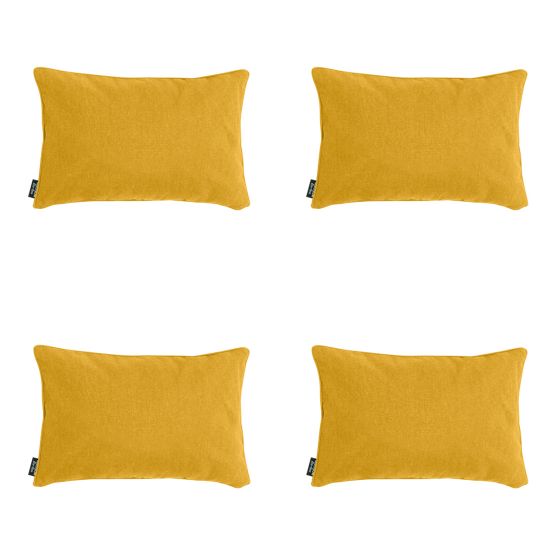 Madison Gold canvas eco+ Sierkussen - Set van 4