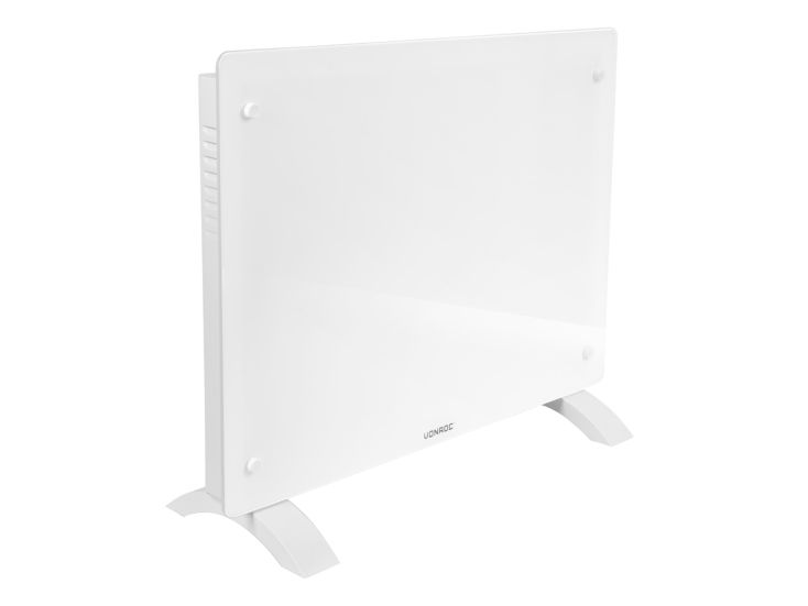 Vonroc 1500 watt convector kachel met glazen paneel - White