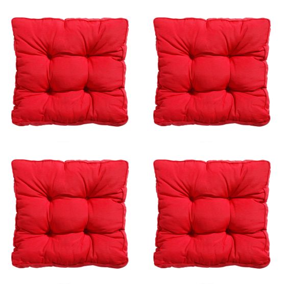 Madison Panama red Zitkussen - Set van 4