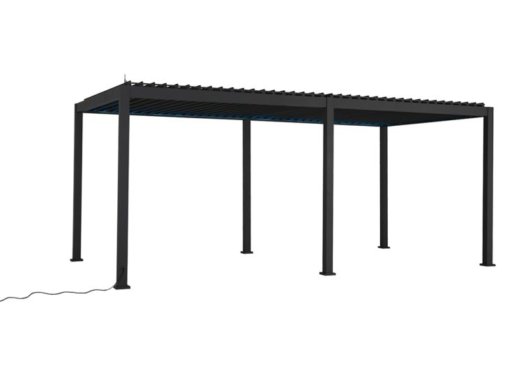 Mirador Deluxe 300 x 600 cm elektrische overkapping - antraciet