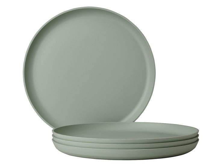 Mepal Silueta 260 mm set van 4 platte borden - Green