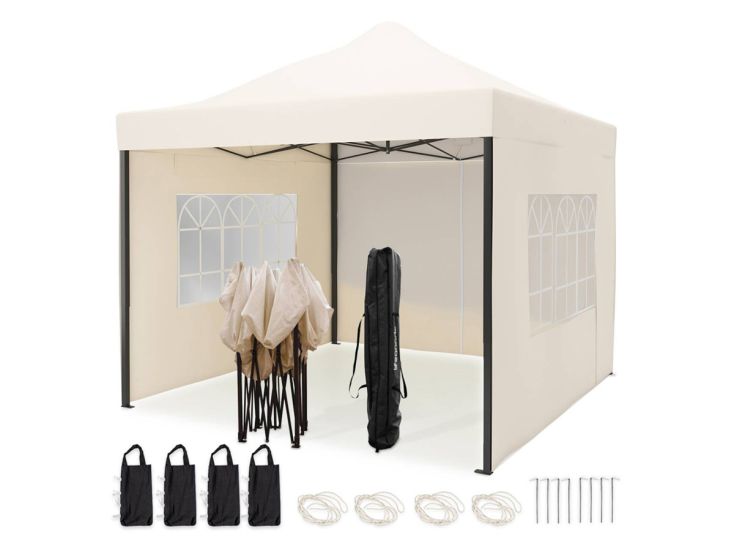 LifeGoods 3x3 m Zijwanden voor partytent - Beige