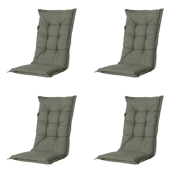 Madison Manchester green Tuinstoelkussen - Set van 4