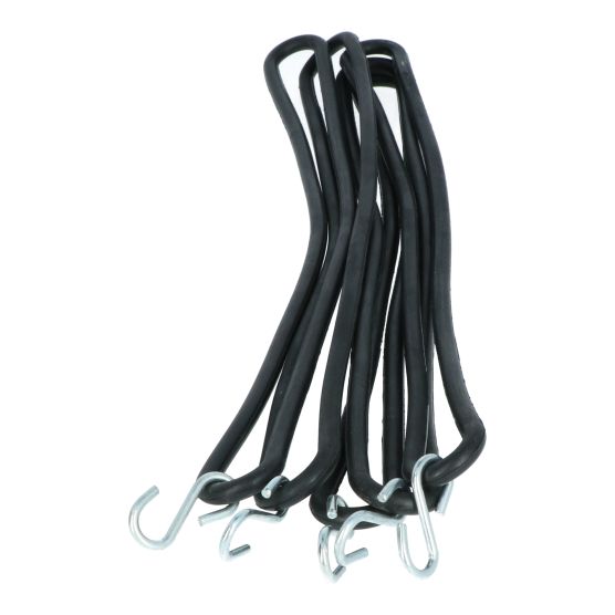 Carpoint 40 cm aanhangernet bevestigingsrubbers - Set van 5