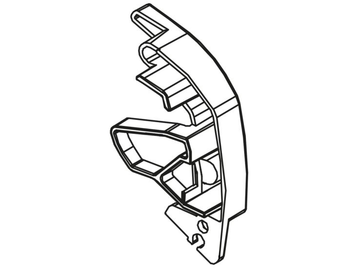 Fiamma eindkap voorlijst rechts F80S Titanium