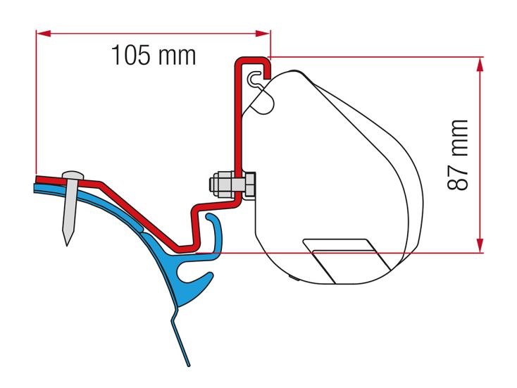 Fiamma F35 adapter VW T6 Kepler