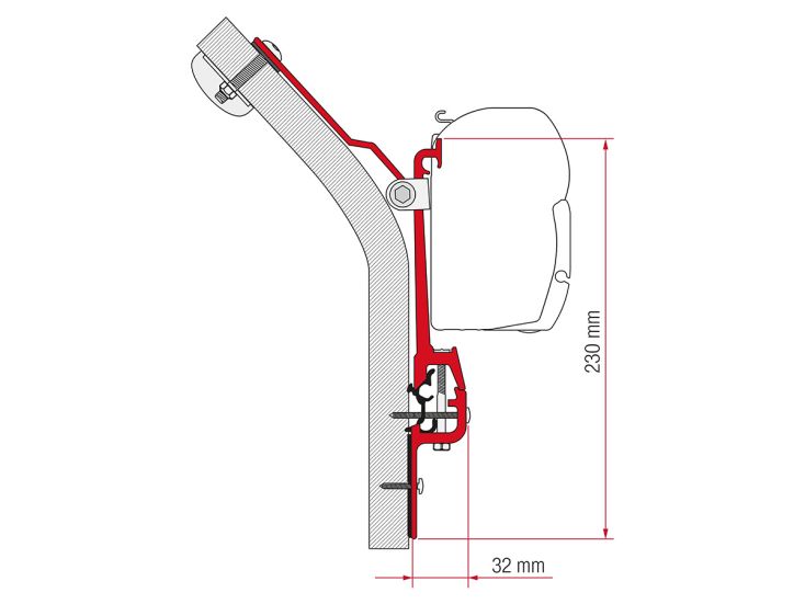 Fiamma F45 adapter Eriba Touring