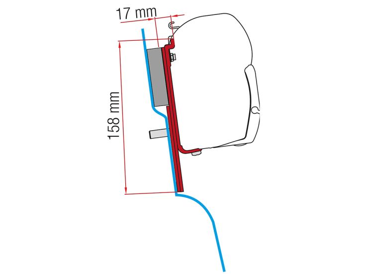 Fiamma F45 adapter Ford Custom Nugget