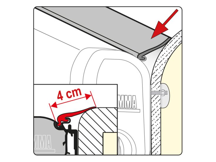 Fiamma Rain Guard M 550 afdichtrubber