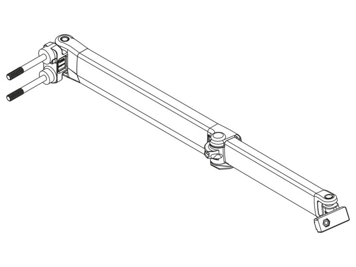 Fiamma knikarm links F65S 011 320-400 Fiamma knikarm links F65S 011 320-400