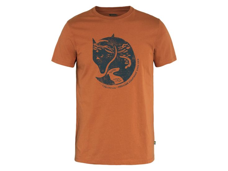Fjällräven Arctic Fox Terracotta Brown heren T-shirt